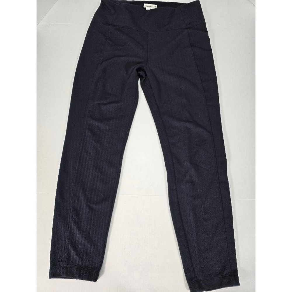 Spring & Mercer Black Jacquard‎ High Waist Leggings Athletic Yoga Pants L